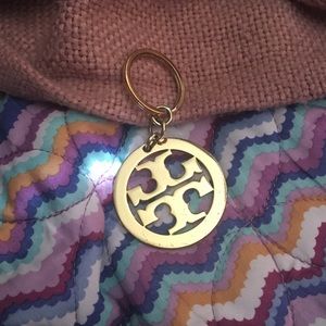 Gold Tory Burch Keychain